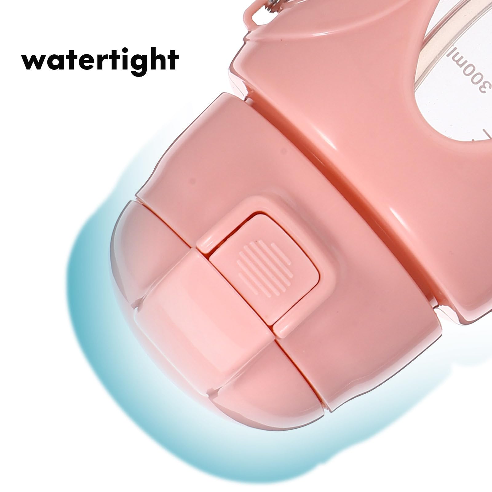 Gourde de Sport en Verre 380 ML Paille Intégrée et Graduation Bouteille D’Eau Multifonction pour Fitness Camping et Activités D’Extérieur Gourde Légère et Portable Rose