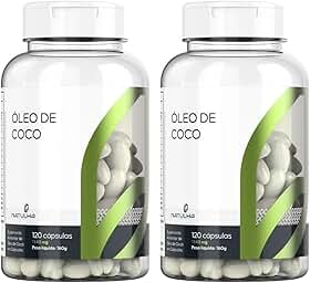 KIT 2X Óleo de Coco 1340mg 120 Cápsulas - Natulha