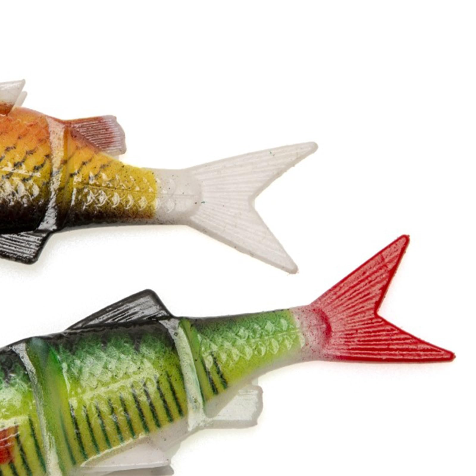 Appâts de pêche, 2 pièces leurres de pêche Multi-articulés coulants lents leurres de Natation appâts Souples artificiels leurres de pêche en eaux Douces en eaux salées(TF03)