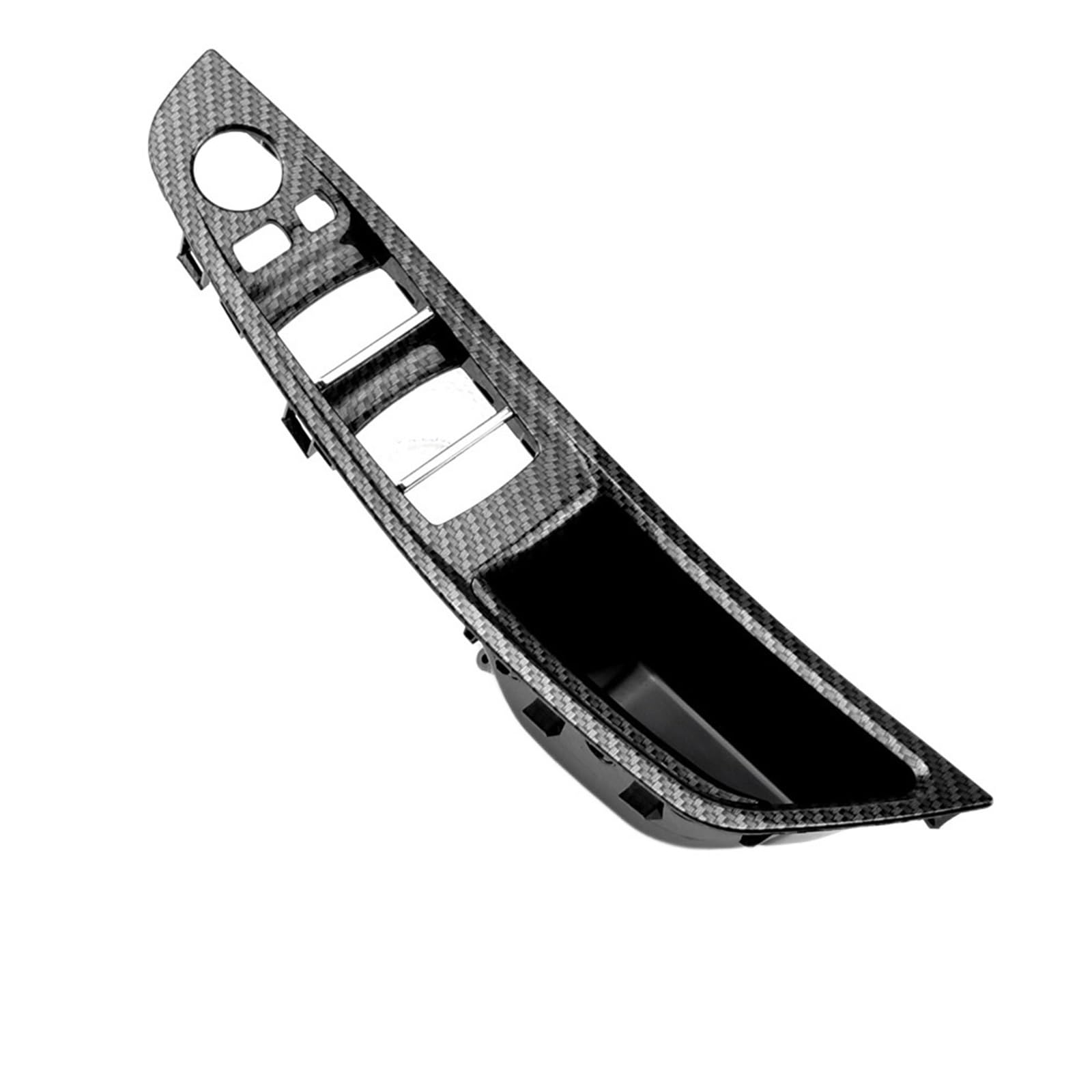 OEXRIGRU Car Interior Door Handles for BMW 5 Series F10/F11/F18 2010-2017 Car Inner Door Handle Panel Pull Trim Cover(CarbonFiber RHD)