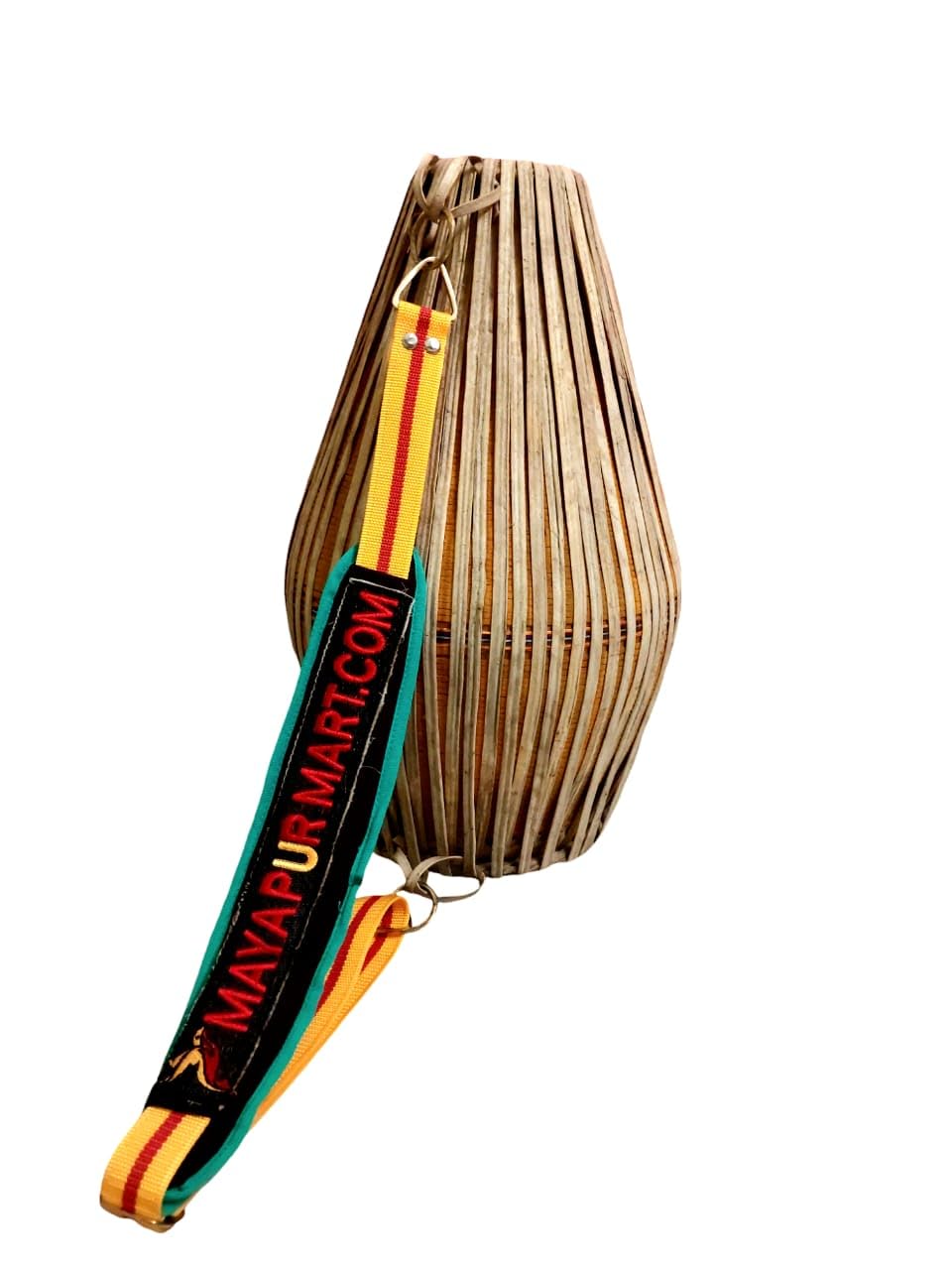 LNDS-Gauranga Clay Mridanga (Colour -Orange) Clay Mridanga & khol Standard Size-23 Inch With Cover RIing Balt Cow Skin 32 Steps