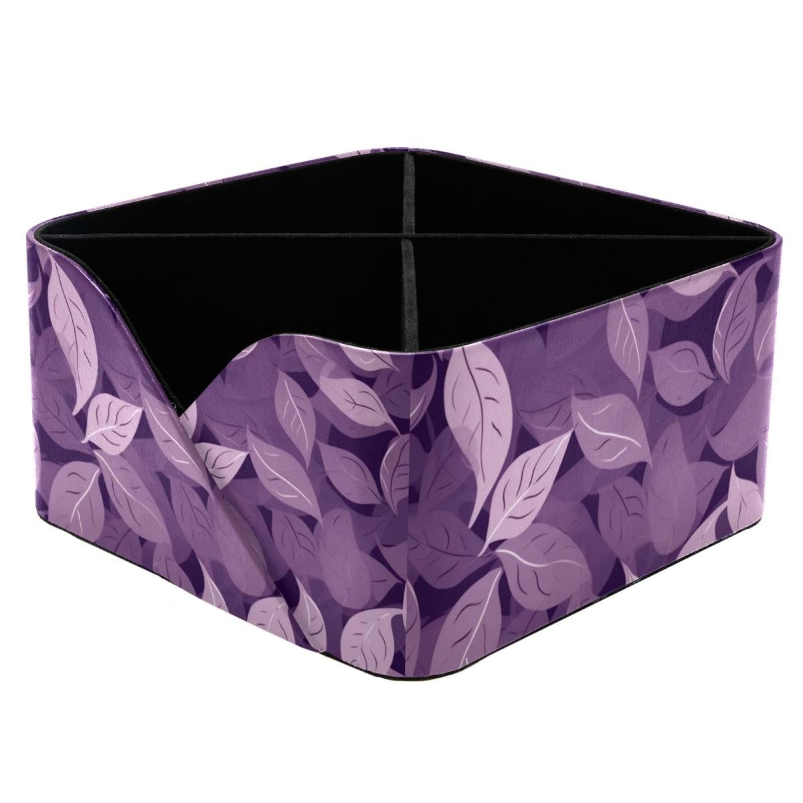 Organisateur de bureau feuilles violettes pour sublimer votre espace de travail créatif
