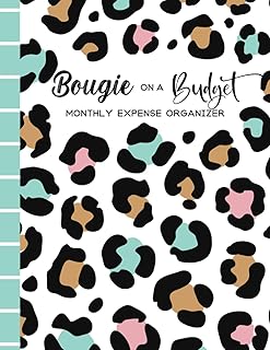 Bougie on a Budget: Monthly Expense Organizer | Budget Planner | 8.5 x 11 | 100 Pages | Leopard Print
