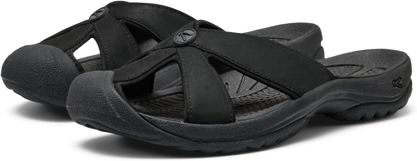 KEEN womens Bali Slip on Leather Sandals Closed Toe - Image 4