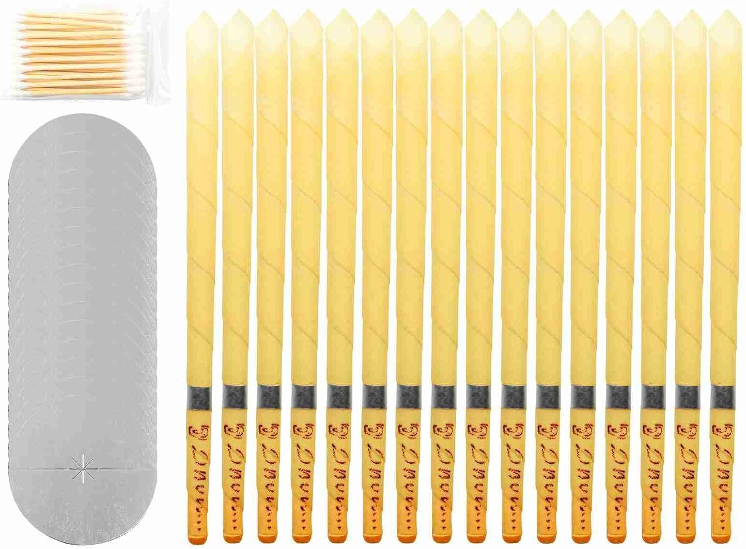 Beeswax Ear Candles Wax Removal，16Pack Ear Wax Removal Tool