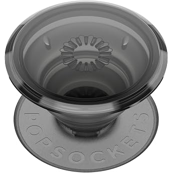 PopSockets PopGrip - Extended Stand and Grips with Interchangeable Top - Translucent Black Smoke