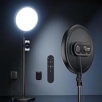 TODI 79" Large Ring Light with Stand & Phone Holder - 6500K Full-Screen Selfie Light for YouTube, TikTok, Makeup, Streaming