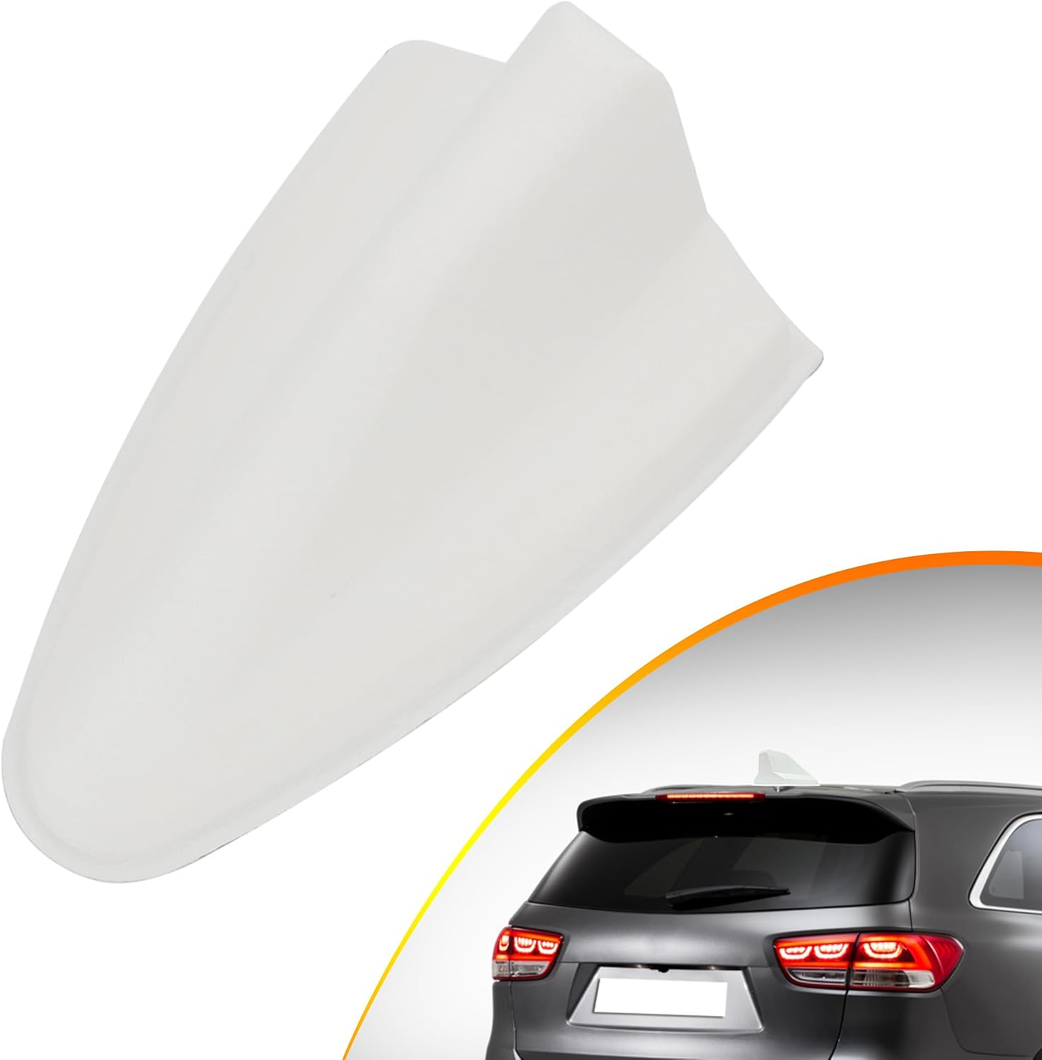 Shark Fin Antenna for Kia Sorento 2016 2017 2018 GPS Antenna Repair Cover (White)
