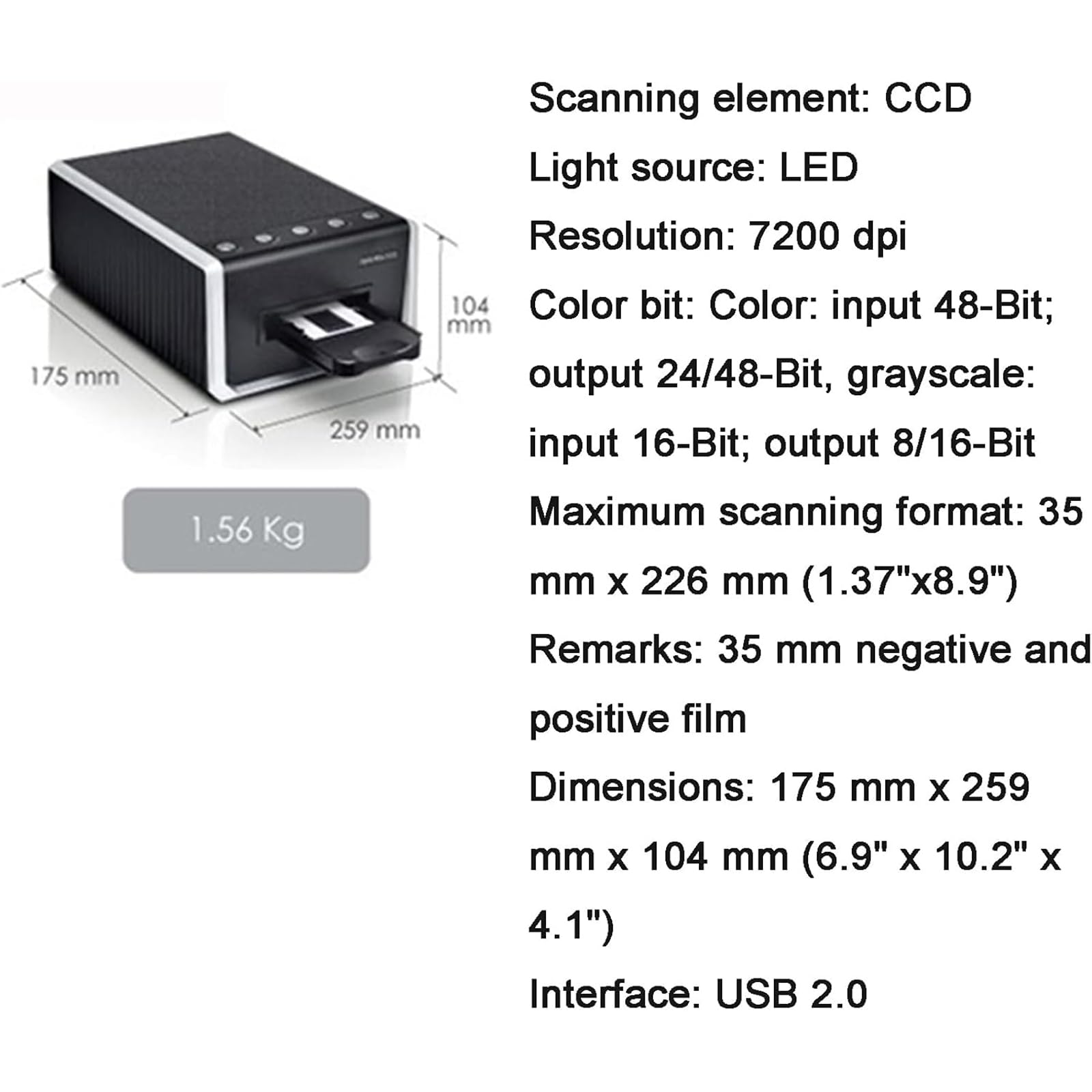 16P Diascanner, ultiscanner für Fotos, Dias und Negative, Konvertiert 16P Diascanner, ultiscanner für Fotos, Dias und Negative, Konvertiert