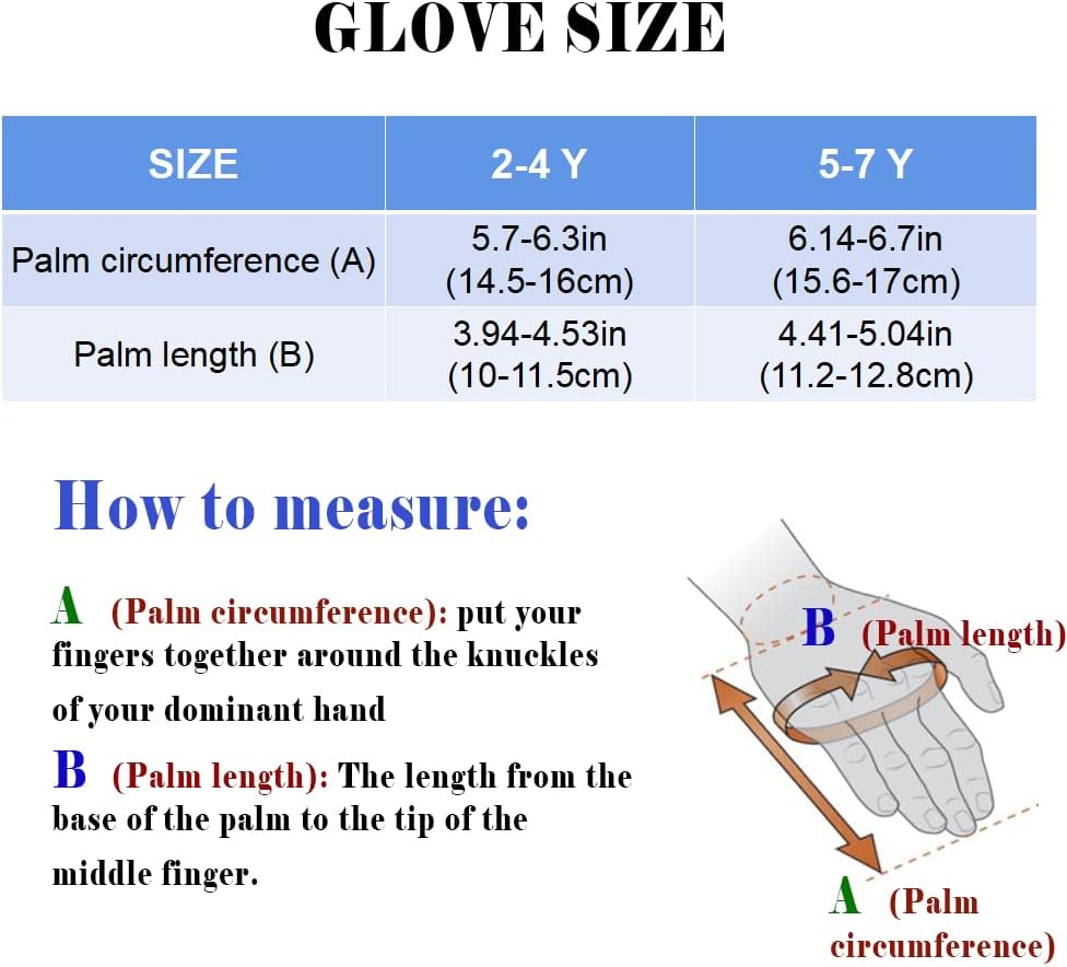 Ski gloves kids mittens winter baby snow gloves toddler mittens waterproof toddler mittens for boys（Black 5-7Y）