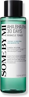 SOME BY MI AHA BHA PHA 30 Days Miracle Toner 150ml: Korean Exfoliating Toner with Salicylic Acid & 2% Niacinamide for Pores, Oil Control & All Skin Types