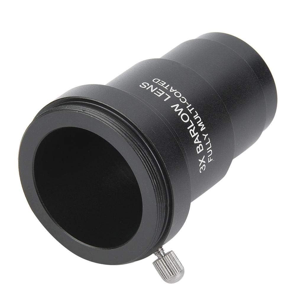 3X Barlow Lentilles Barlow Lentilles pour Télescope Interface de Filetage M42x0,75 pour Oculaires de Télescope Astronomique de 1,25 Pouce