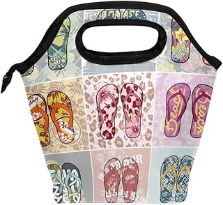 Pranzo Tote Bag Borse colorate Cool Flop con cerniera per Pic-nic
