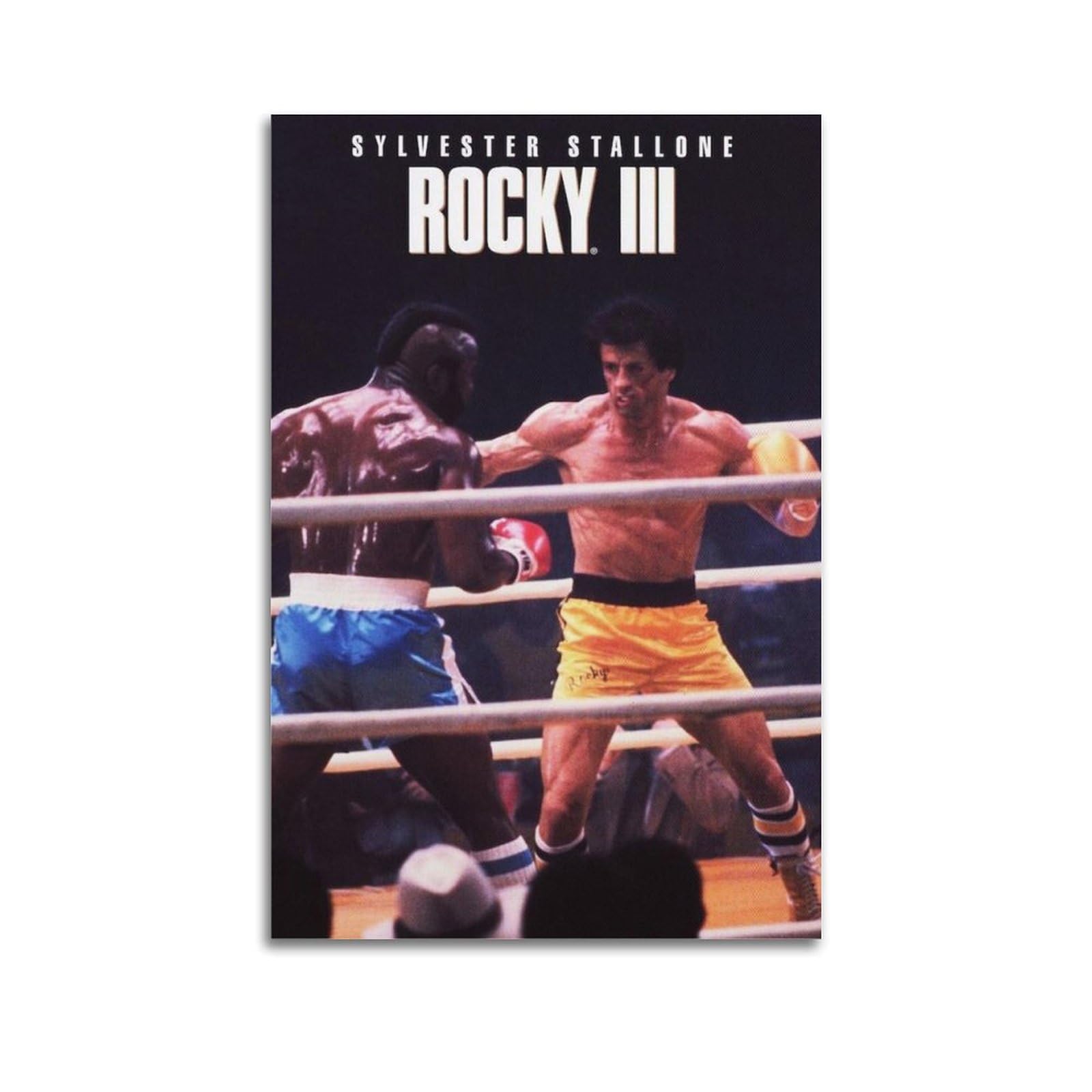 Tesuxyehh Unframe-Style Movie Rocky 3 Poster Poster Decorative Painting Canvas Wall Posters And Art Picture Print Modern Family Bedroom Decor Posters 24X36inch(60X90cm)