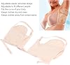 Underarm Sweat Pads for Women, Skin Color Breathable Underarm Sweat Vest, Reusable Armpit Sweat Pads with Adjustable Elastic Shoulder Strap, Washable Highly Absorbent Dress Shields for Underarms