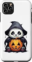 Vista 13 de iPhone 16 Panda Halloween Panda Lover Panda Pumpkin Halloween Case