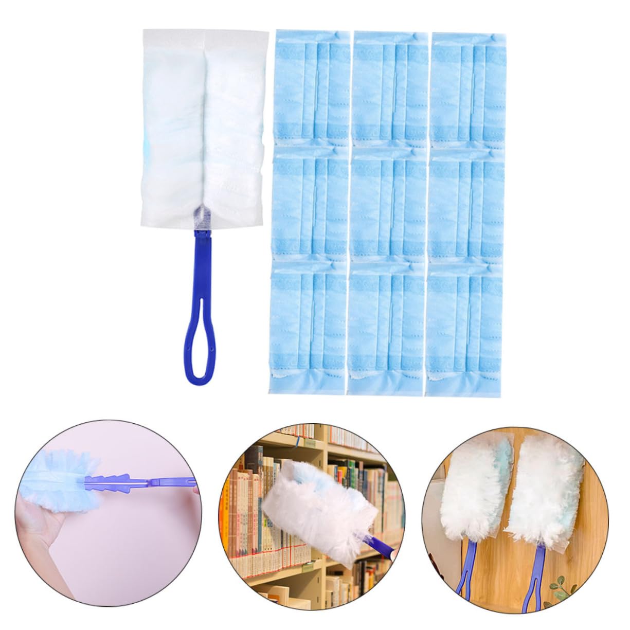 Cabilock 5 Set Spolverino usa e getta strumento di pulizia per l'ufficio spolverino pulito lavavetri Monouso piccoli strumenti spazzare la polvere Figlio Zen maneggiare pp
