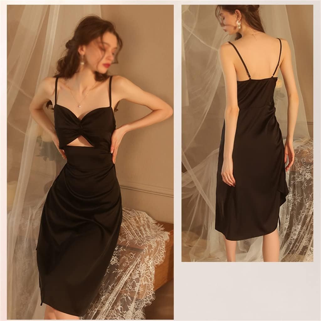 Sling pajama thin small breast home dress ice lace sexy pajama woman