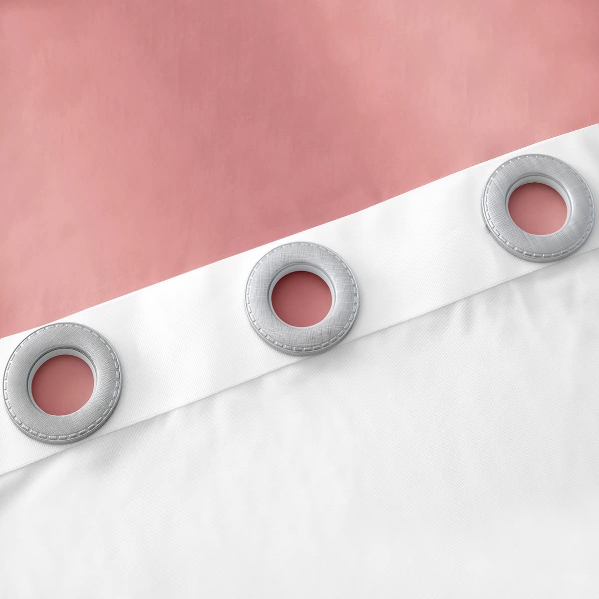 Rideaux occultants à strass pour chambre à coucher, rideaux occultants rose jade (30 % à 50 %) - 132 x 228 cm