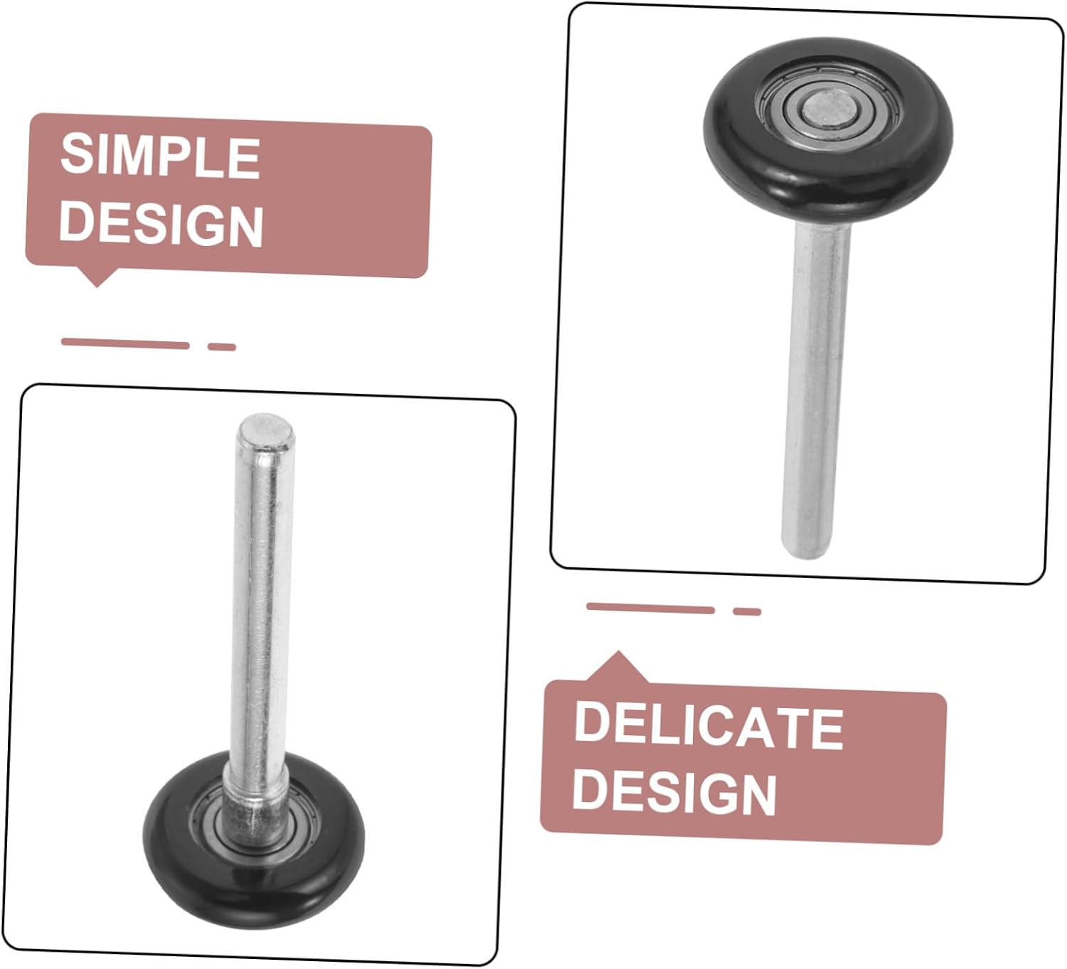 4pcs Nylon Garage Door Rollers Precision Quiet Replacement Wheels for Smooth Compatible with Residential Doors and Lightweight Design