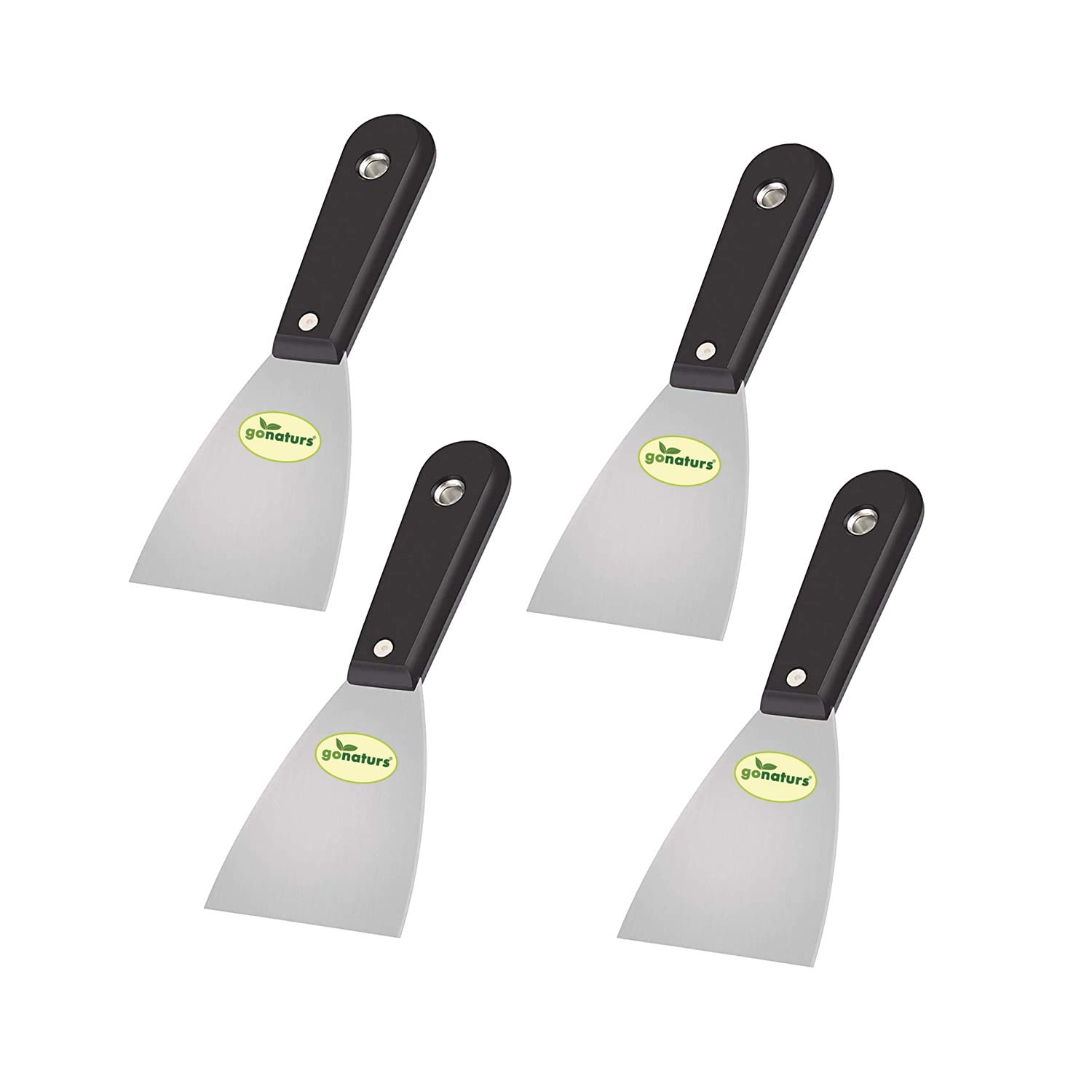 Gonaturs Stainless Steel Scrapper Set Putty Filler Plaster Drywall Decorate Flexible Tapping Putty/Paint Cleaning Filling Knife/Scrapper for Home DIY Tools (3 Inches(Pack of 4)) (B08CV8TN1J) Amazon Price History, Amazon Price Tracker