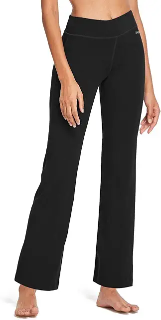 Damen Bootleg Yoga Hose mit Bauchkontrolle - Bequeme Flare Sporthose