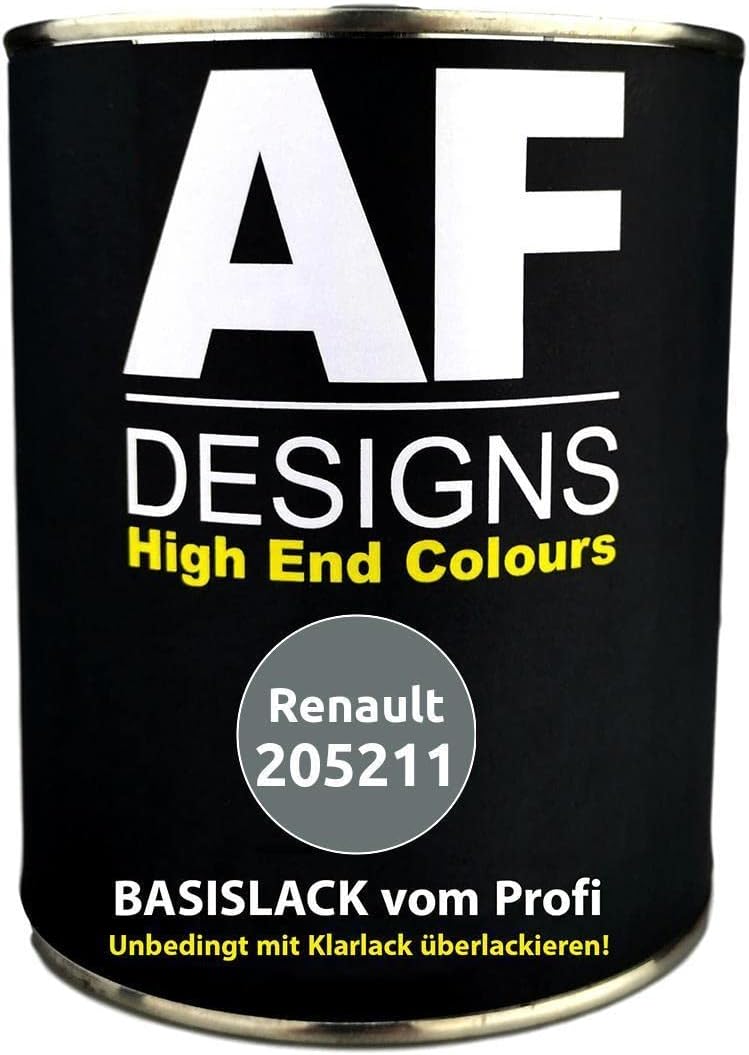 1 l lakier samochodowy do Renault 205211 Gris Boreal Metallic lakier samochodowy gotowy do natryskiwania