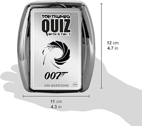 Miniatura 3 de Top Trumps WM00382-EN1-6 James Bond Quiz, Plata