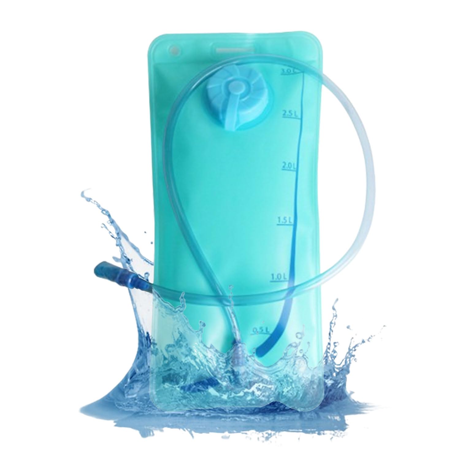 TecoKart 3L Hydration Bladder with Straw, Foldable Leakproof Water Bag for Drinking, Water Bladder for Camping Trekking Cycling Traveling Hiking, Odorless Water Reservoir Camping Accessories (Blue) (B0D45LWLZ6) Amazon Price History, Amazon Price Tracker