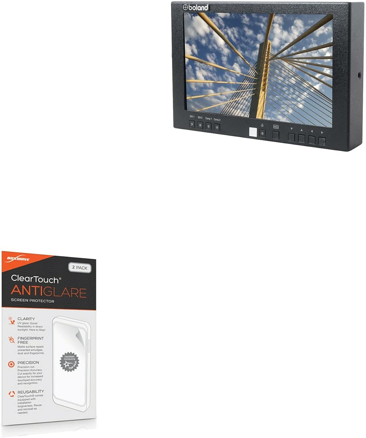 BoxWave Screen Protector Compatible with Boland HDL9 - ClearTouch Anti-Glare (2-Pack), Anti-Fingerprint Matte Film Skin
