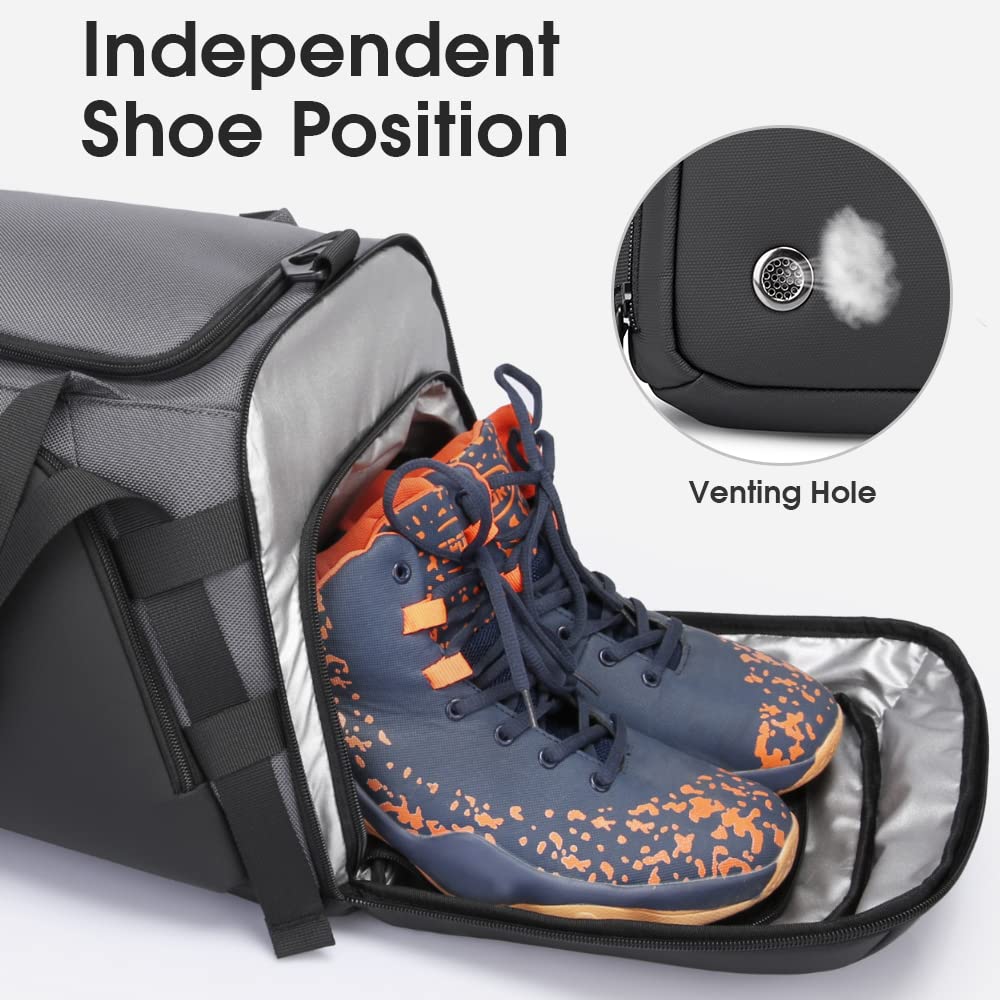 Buy BANGE Gym Bag For Men,Dry And Wet Depart Pocket Sports Duffel Backpack With Shoes