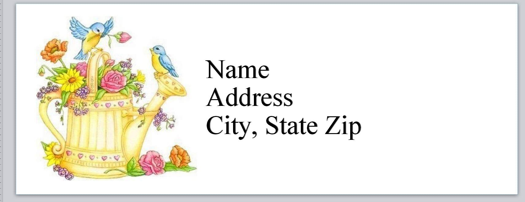 150 Personalized Return Address Labels Lovable Bluebirds (bx 889)