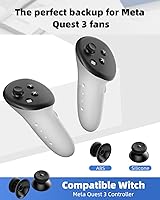 Vista 3 de Joystick Replacement Kit for Oculus Quest 2 Controller, OLCLSS Accessories for Oculus Quest 2 Controller and Meta Quest 2 Controller (2-in-one)