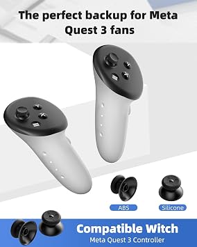 Joystick Replacement Kit for Oculus Quest 2 Controller, OLCLSS Accessories for Oculus Quest 2 Controller and Meta Quest 2 Controller (2-in-one)