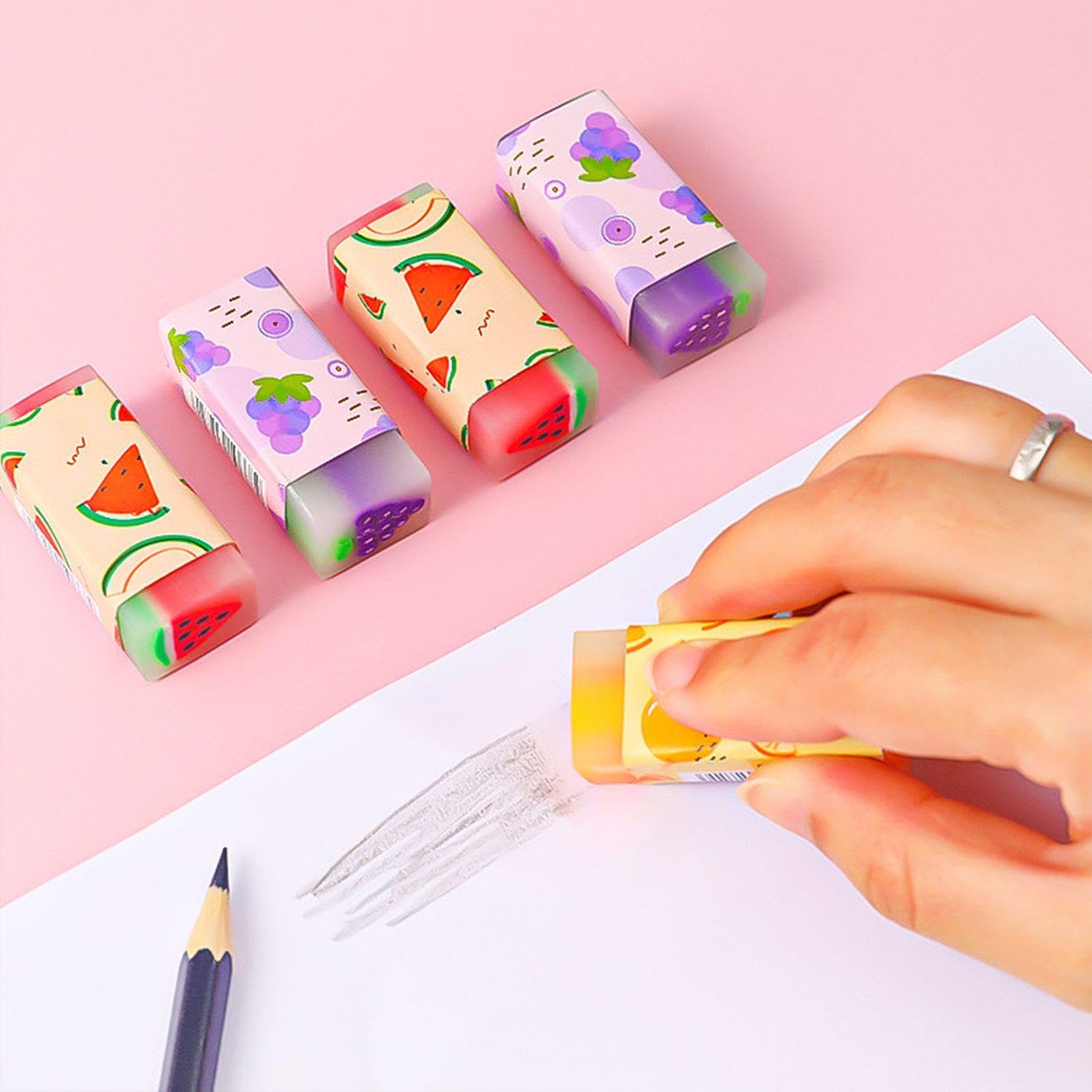Gomme Per Dinosauri E Da Frutto, Cartoni Animati Carini, Materiali Scolastici Creative