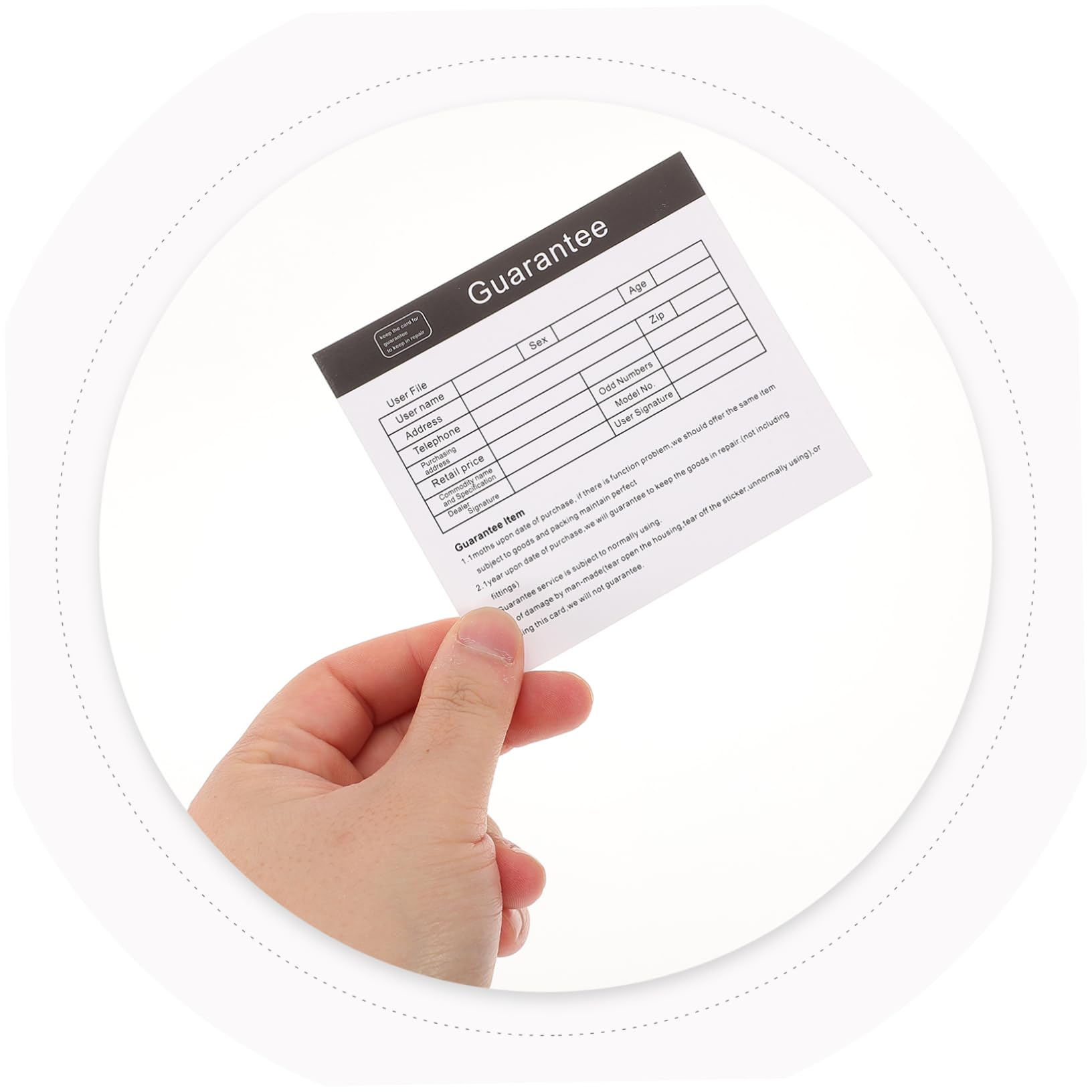 PRETYZOOM Tarjetas De Inglés Para Electrodomésticos Y Soporte Postventa Práctica Para Usuarios Internacionales 200 Piezas X 4