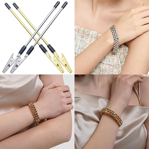 Miniatura 6 de 4 piezas de pulseras de joyería, ayudantes de herramientas para pulseras de mano, herramientas para joyas, pulseras, cierres de reloj, cremalleras,