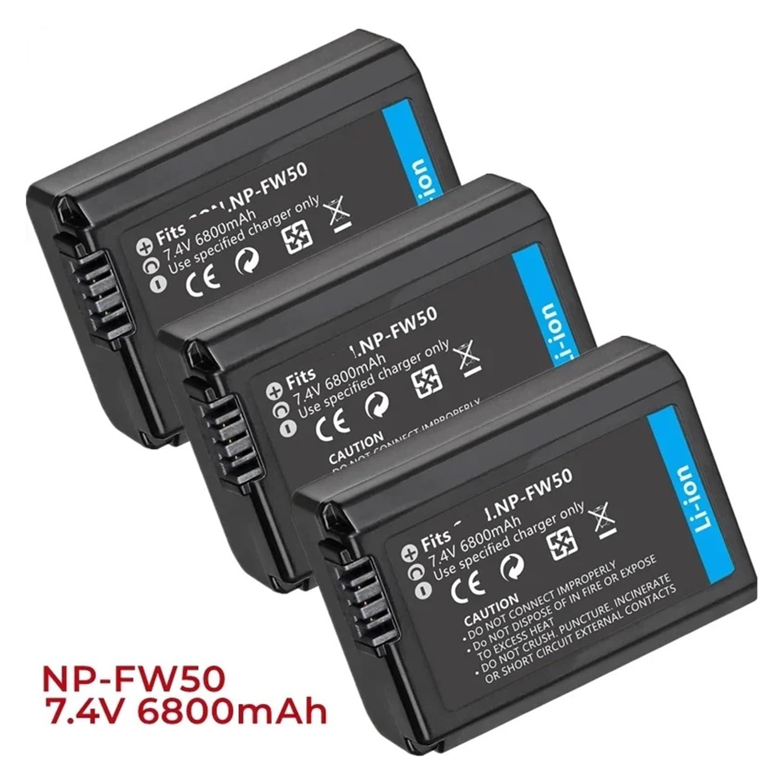 Batteria NP-FW50 2200mAh Per Sony A6000 A6500 A7 A7II A7SII – Ricarica Rapida E Sicurezza - 3