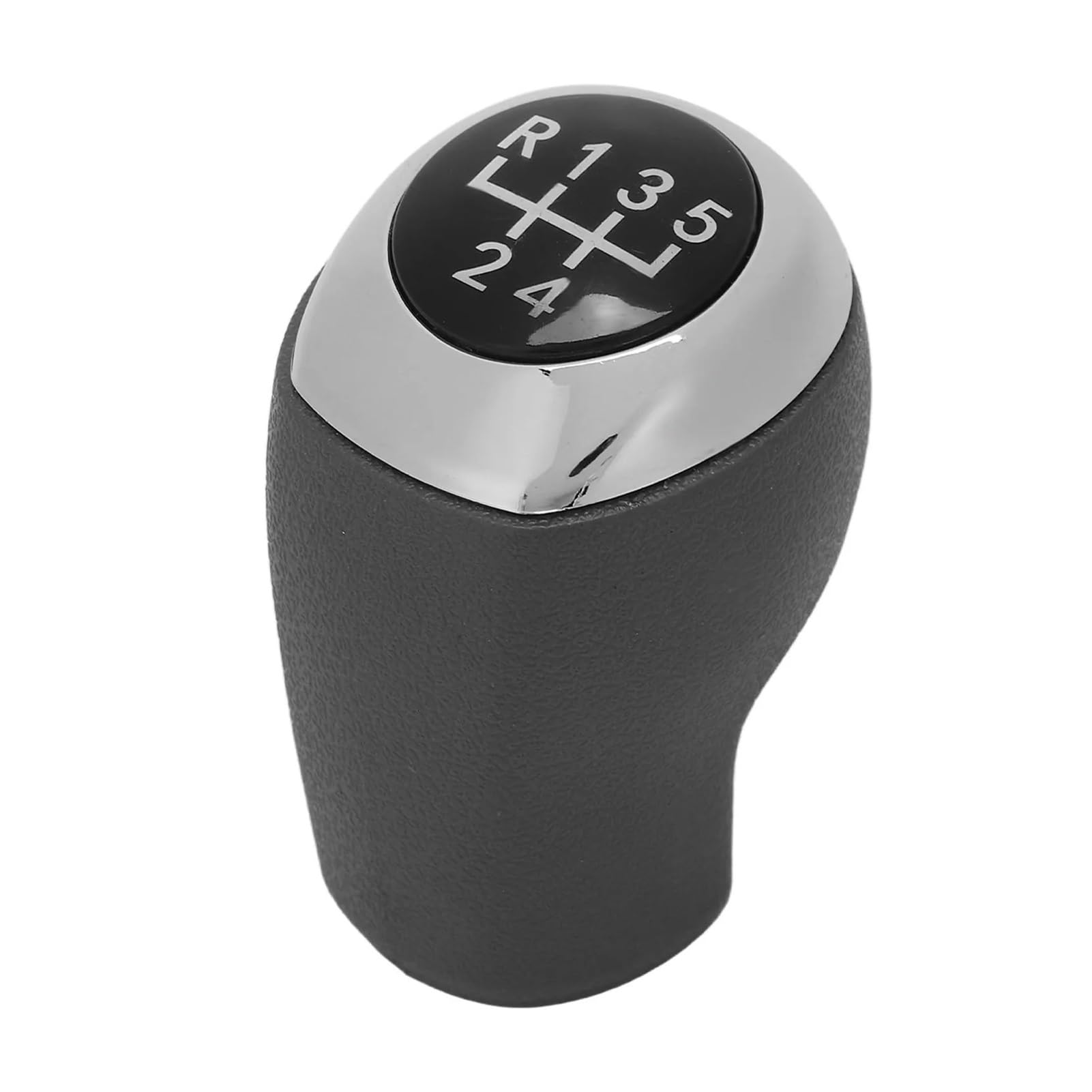 KUNYOS Leather Gear Knob for Hyundai for Accent Solaris 2011‑2014 5 Speed Manual Gear Shift Knob Black Shifter Lever Head Replacement