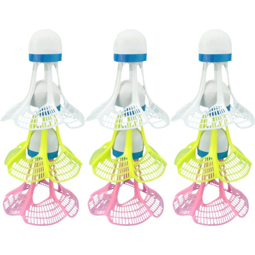 Casiler Mix 9Pcs Windproof Badminton Shuttlecock Ball Wind Resistance Training Accessoires Outdoor Sport Multicolor Nylon Shuttlecock Ball