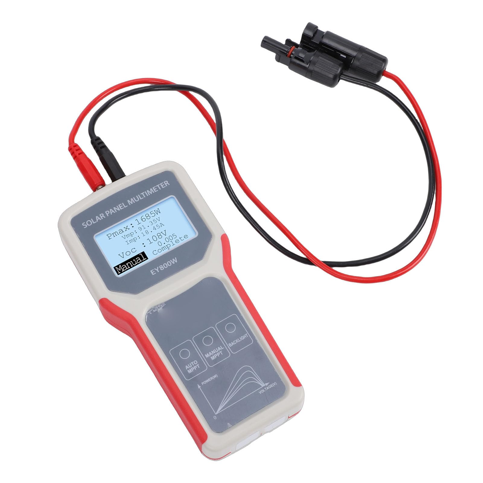 Solar Panel Tester LCD Display Photovoltaik Multimeter PV MPPT Messgerät 5-800W 12-60V 0-35A