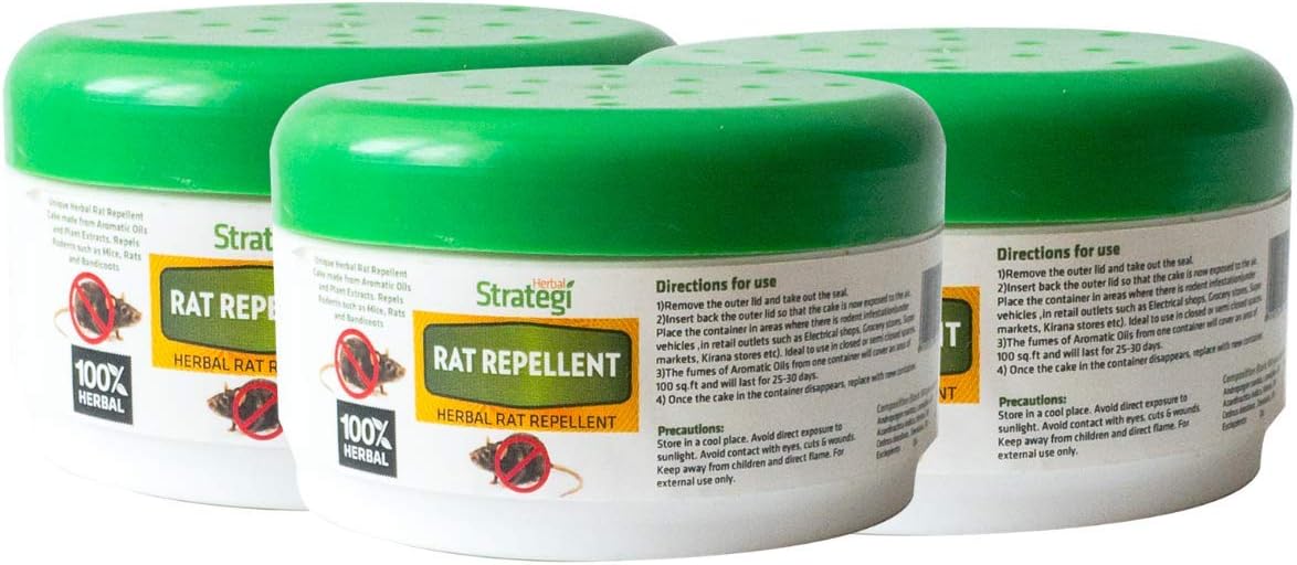 STRATEGIHerbal Strategi Rat Repellent - 50 G (Pack of 3)