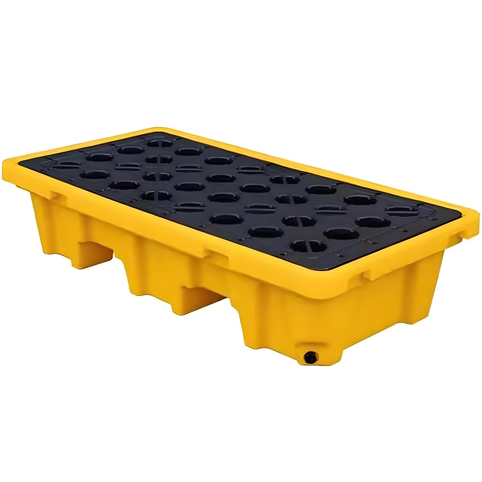 JKJZSALJ Heavy-Duty Modular Spill Containment Pallet With Drain & Grating, Stackable Spill Platform For 50-4000Kg, 127X67X17Cm, Industrial Spill Kit, Essential Safety Solution,130 * 68 * 30cm