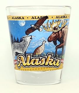 Alaska State Wraparound Shot Glass