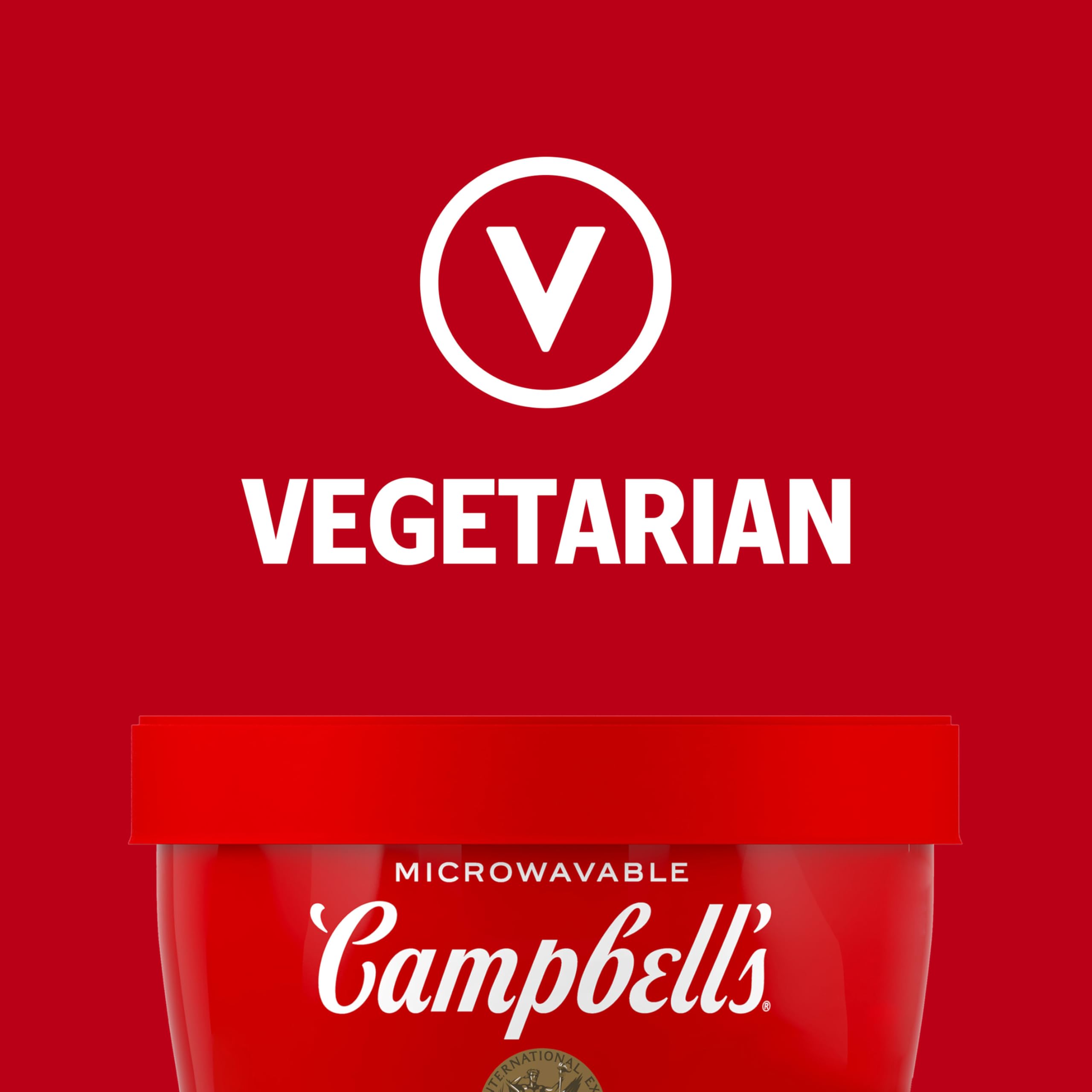 Campbell's Creamy Tomato Soup, 15.4 oz Microwavable Bowl (8 Pack)