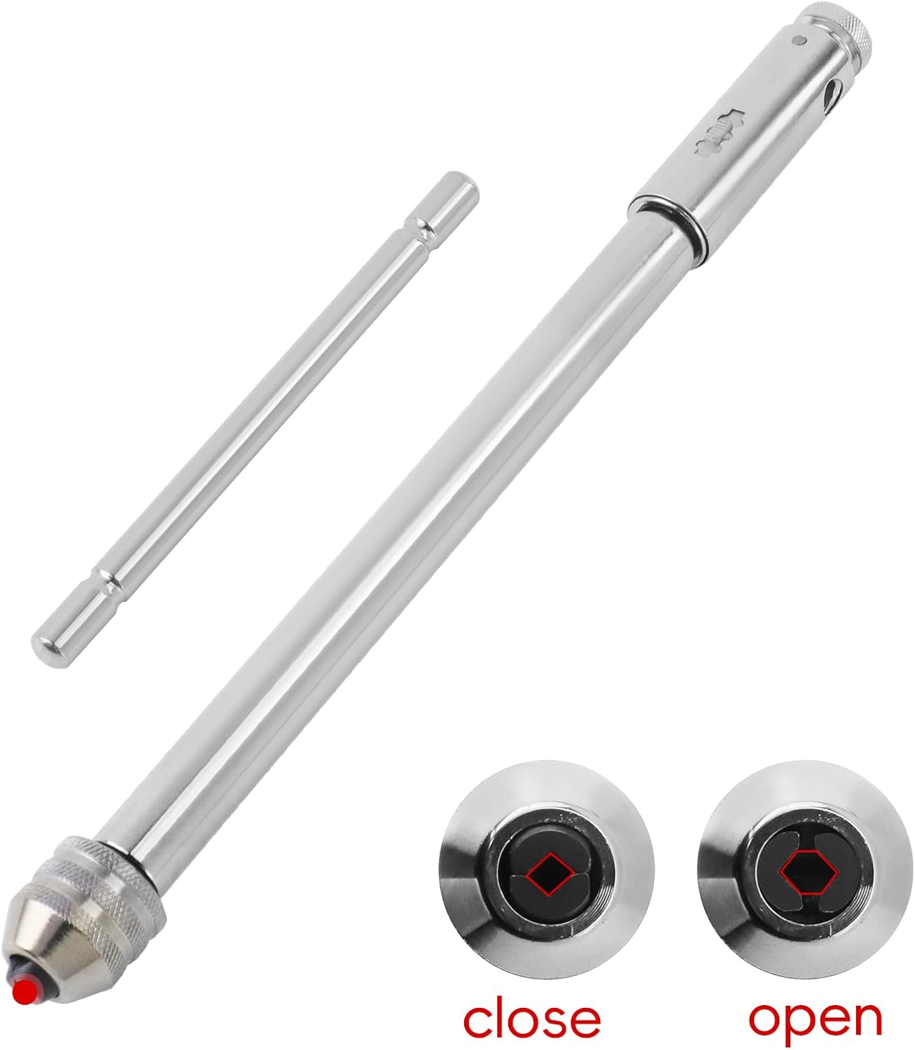 Adjustable Ratchet Tap Wrench for M5-M12 Thread Taps Extended T-Handle Ratchet Tap Holder Wrench Manual Tapping Accessories