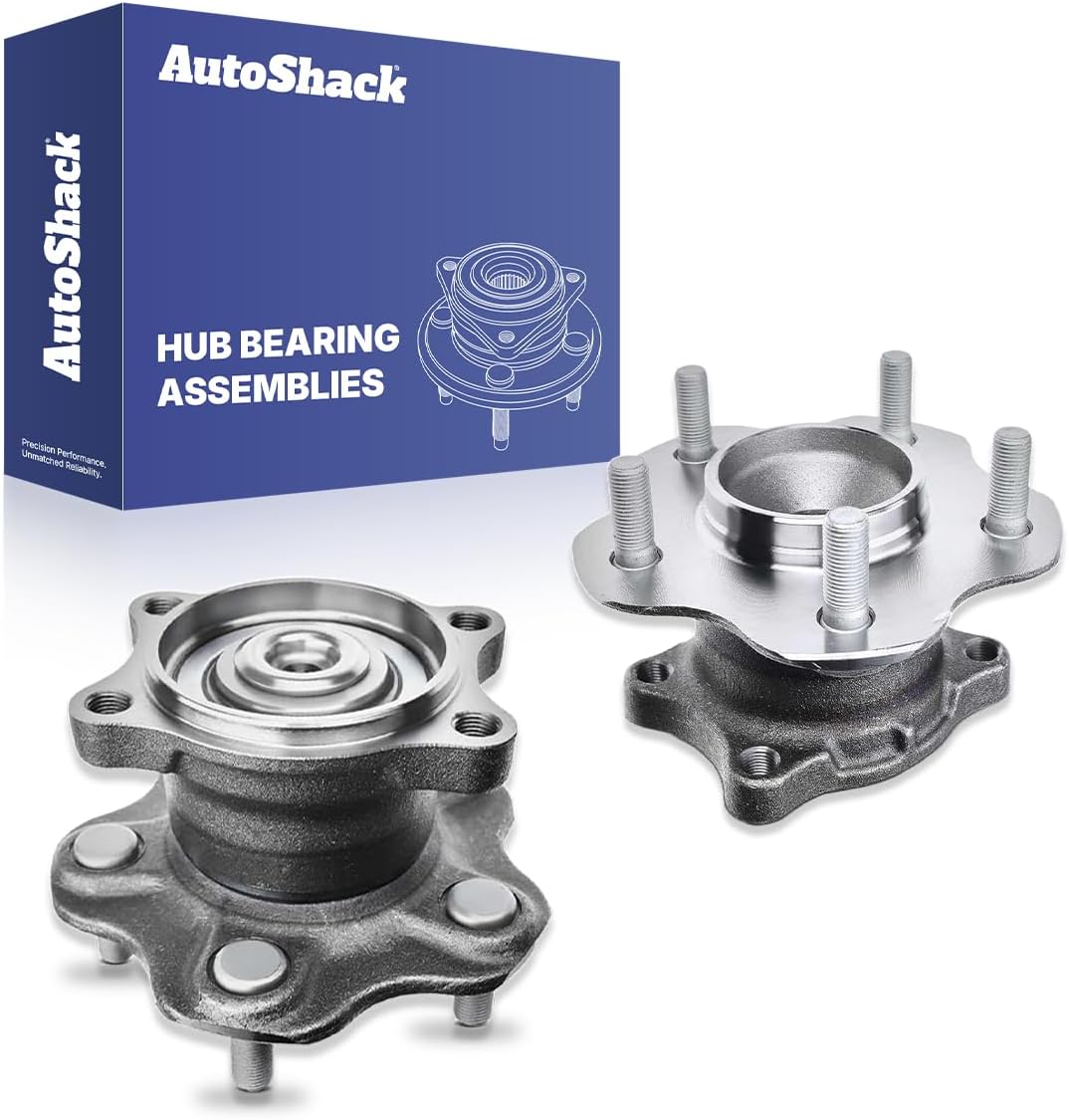 AutoShack Rear Wheel Hub Bearing Assemblies Left & Right with ABS Replacement for 2004-2008 Nissan Maxima 2004-2009 Nissan Quest 2-PC Set
