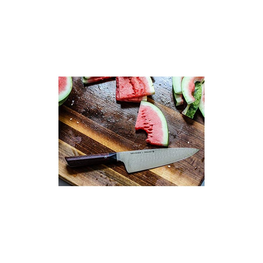 ZWILLING J.a. Henckels Kramer By Meiji 8" Chef's Knife, 0.6 Lb, Silver