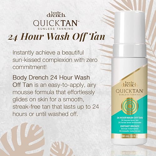 Miniatura 6 de Body Drench Quick Tan - Aceite seco autobronceador sin sol para una piel brillante de bronce en solo horas, 7.2 onzas