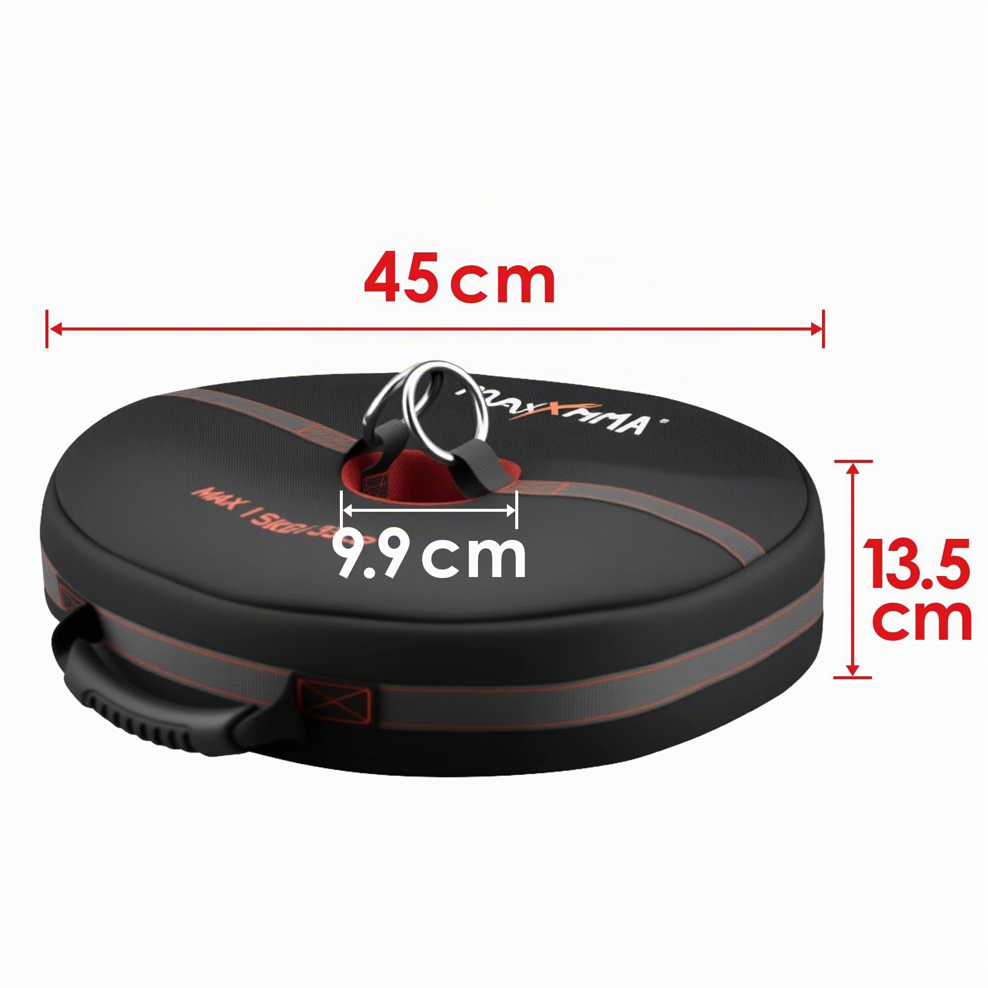 MaxxMMA Doppelendball-Anker (ungefüllt) – Verankerung für Boxsack, Reflexball & Battle Rope – Multifunktionaler Gewichtssack bis 15kg mit Griffen für Krafttraining und Functional Fitness